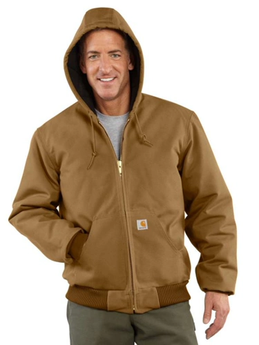 Carhartt Рабочая куртка Carhartt J140 основная мужская куртка с капюшоном из утепленной осенне-зимней парусины 106673