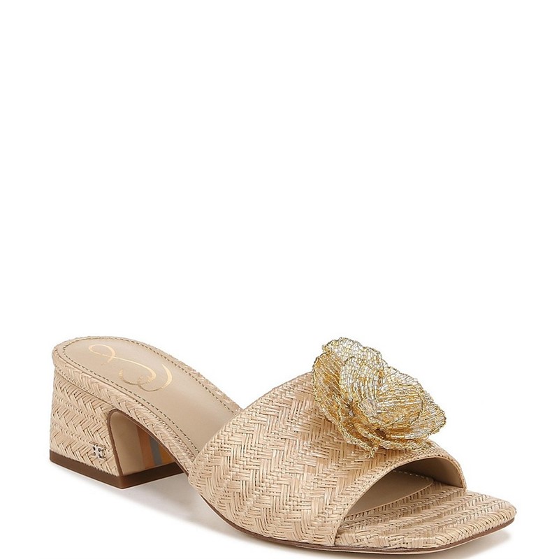 Sam Edelman女鞋粗跟露趾拖鞋高跟粗跟凉拖潮牌简约百搭春夏季