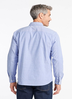 L.L. Bean/宾恩男式衬衫牛津布略微合身开襟长袖正品TA509415