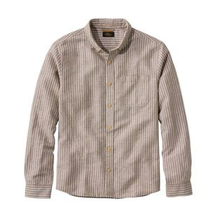 竖条纹衫 衬衫 亚麻透气高档男装 吸汗春秋季 L.L. 美版 Bean宾恩男士