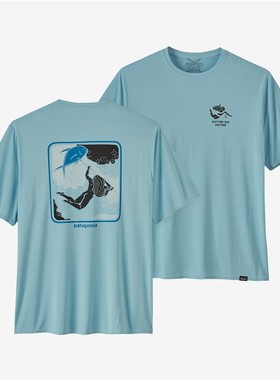 巴塔哥尼亚PATAGONIA男短袖T恤圆领速干吸汗软透气弹力美版45235