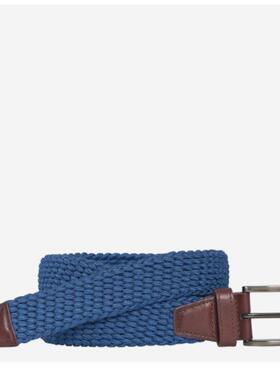 Johnston & Murphy男腰带编织百搭弹力复古休闲牛仔风正品14193