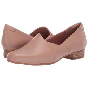 clarks 牛皮粉色低跟正品 9184479 其乐女低帮乐福一脚蹬散步通勤鞋