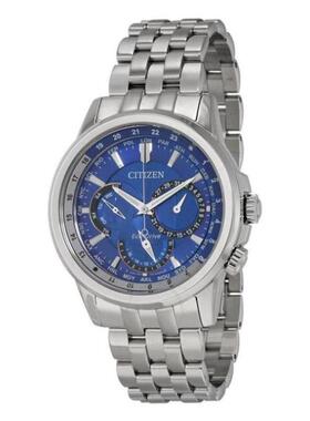Citizen/西铁城男士手表深蓝色表盘腕表礼物通勤正品BU2021-51L