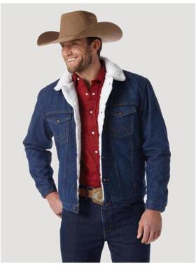 Wrangler/威格男式牛仔夹克温暖西式舒适翻领长袖休闲正品74255