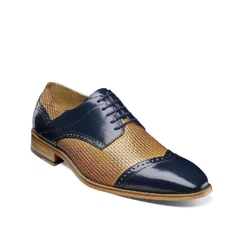 stacy adams休闲皮鞋男鞋轻便通勤办公室时尚牛津鞋正品477240