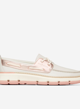 Cole Haan女鞋帆船鞋皮革一脚蹬轻便防潮时尚清新稳定耐穿W28867