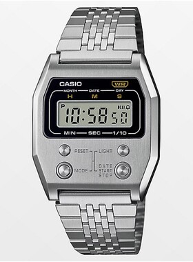 Casio/卡西欧手表腕表商务休闲时尚A1100D-1VT高级感不锈钢正品