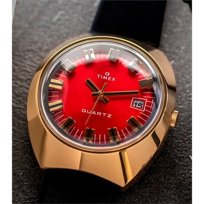 Timex/天美时男士腕表Q系列手表39mm石英表皮革表带男表TW2V25400