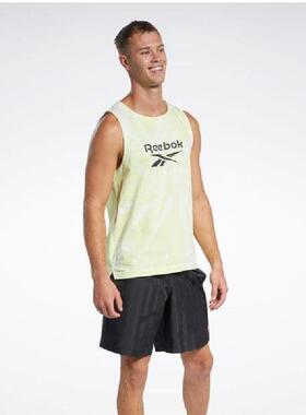 Reebok/锐步男运动背心无袖圆领打底衫室内锻炼吸汗正品GL2315