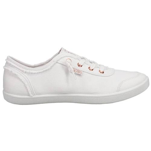 斯凯奇Skechers女鞋休闲鞋帆布鞋单鞋小白鞋BOBS-B Cute运动春秋