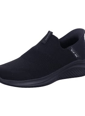 Skechers/斯凯奇男鞋运动鞋一脚蹬健步鞋针织鞋面透气缓震春夏季