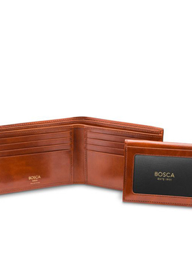 bosca男钱包纯皮卡包二合一可拆卸多卡位商务便携正品CT39-14391