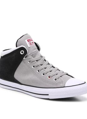 Converse/匡威男帆布鞋拼接灰色系带高帮板鞋运动鞋正品481238