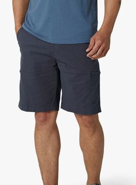 LEE男牛仔短裤中腰直筒透气钓鱼宽松舒适百搭户外经典正品21851