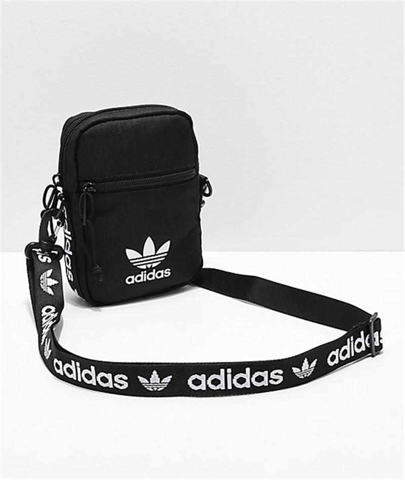 阿迪达斯Adidas男女斜挎包单肩休闲帆布韩版潮小背包休闲挎包