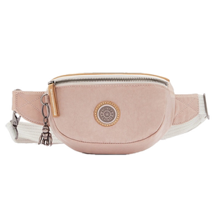 kipling凯普林女胸包斜挎腰包玫瑰粉马鞍包闺蜜礼物正品JX KI1414