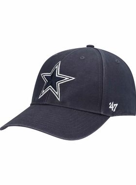 47 男帽子棒球帽鸭舌帽遮阳Cowboys纯棉可调节美国直邮蓝色大星星