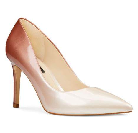 Nine West/玖熙女皮鞋高跟鞋尖头浅口渐变色细跟正品626448