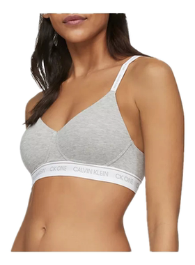 CK内衣女士三角杯舒适柔软运动胸垫吊带文胸时尚可拆肩带QF6094