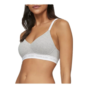 CK内衣女士三角杯舒适柔软运动胸垫吊带文胸时尚可拆肩带QF6094