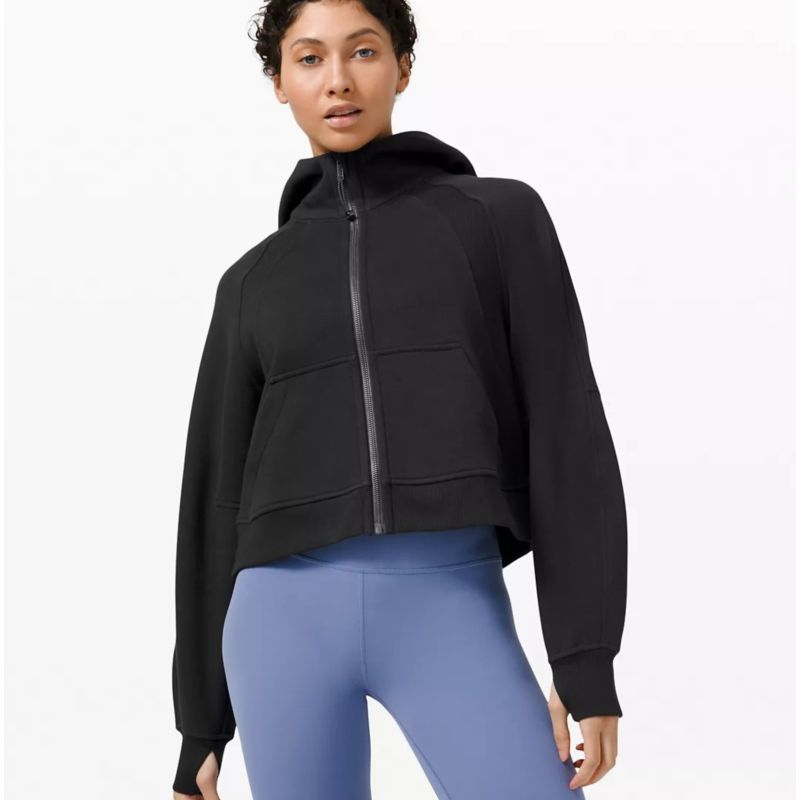 lululemon Scuba女士外套拉链连帽衫运动装户外健身宽松款LW3ESQS-封面