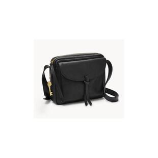 Fossil/化石女包斜挎包小方包百搭气质简约小巧黑72376460492