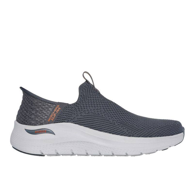 Skechers/斯凯奇男鞋一脚蹬休闲鞋针织透气春夏轻便散步健步运动