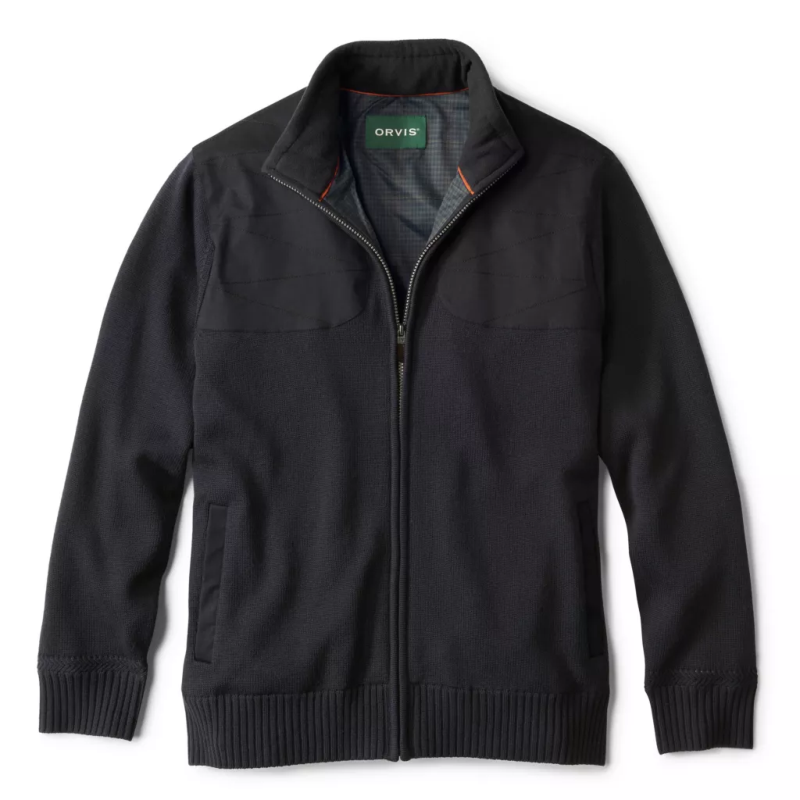 orvis拉链拼色秋冬耐磨夹克外套