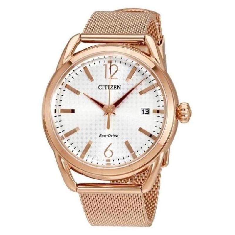 citizen/西铁城女士手表银色表盘腕表礼物通勤正品fe6083-72a
