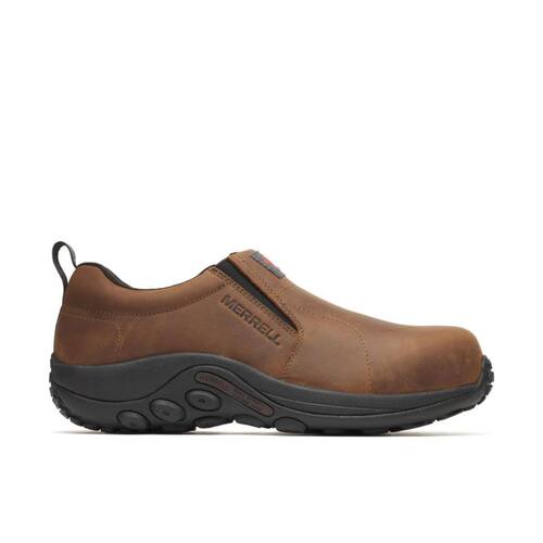 Merrell 迈乐男鞋真皮一脚蹬工装鞋碳纤维安全头反光警示防水耐磨