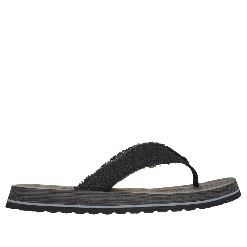 Skechers/斯凯奇男凉鞋拖鞋人字拖沙滩鞋缓冲帆布夏季正品205098