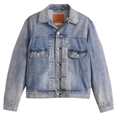 Levi’s/李维斯牛仔服夹克男士外套做旧潮流25年春季新款机车复古