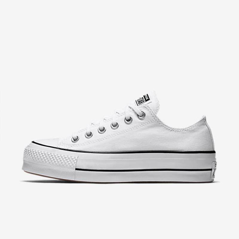 Converse匡威女休闲运动鞋低帮帆布鞋厚底小白鞋增高春秋560251C