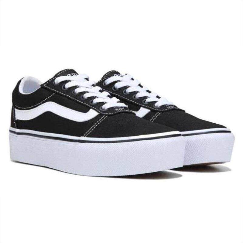 vans/范斯女板鞋ward翻毛皮厚底经典款百搭舒适增高四季正品76835