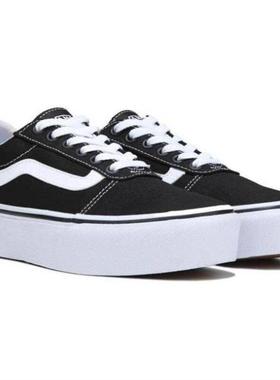 VANS/范斯女板鞋Ward翻毛皮厚底经典款百搭舒适增高四季正品76835