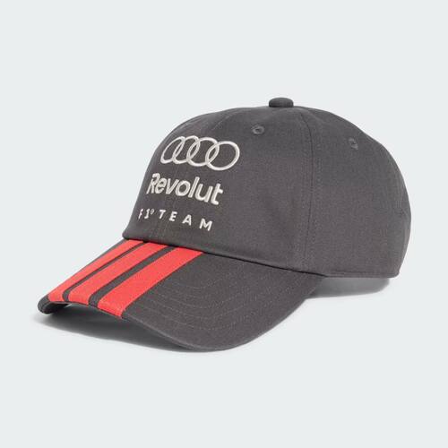 Adidas/阿迪达斯奥迪运动帽棒球帽Revolut F1车队DNA三条纹可调节