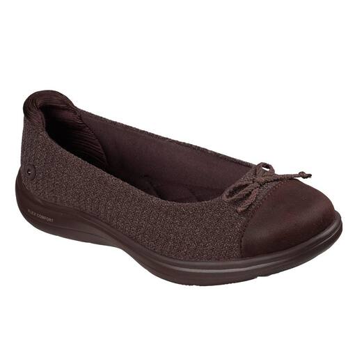 Skechers斯凯奇女鞋瓢鞋一脚蹬妈妈鞋休闲鞋平底鞋单鞋缓震春秋季