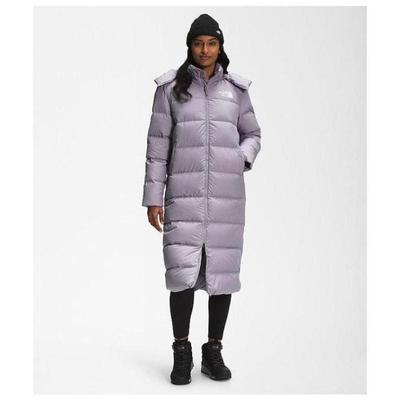 北面THE NORTH FACE女羽绒服冬季长款紫色鹅绒保暖正品NF0A4R3K