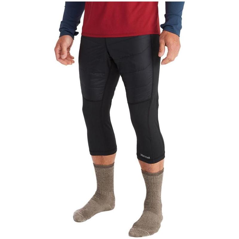 marmot/马魔山男棉裤紧身裤鲨鱼裤防风保暖舒适七分正品marz9dr
