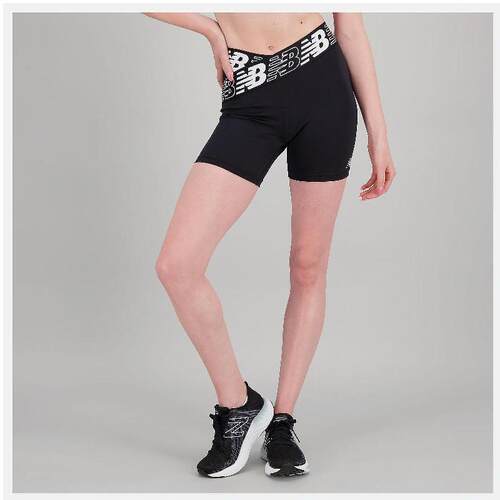 NEW BALANCE NB女款紧身运动高腰短裤速干吸汗正品WS21182
