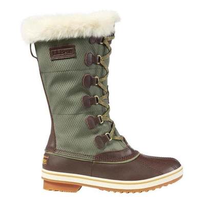 L.L.Bean/宾恩女靴子长筒纯色保暖系带休闲舒适正品TM502965