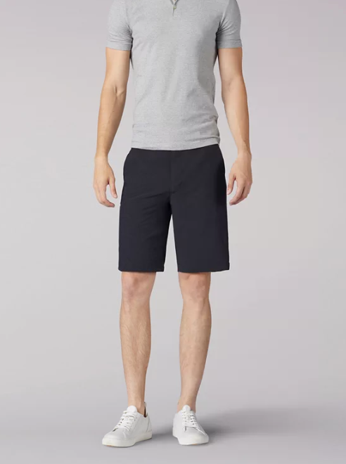 lee/李男牛仔短裤中腰直筒纯色宽松百搭透气夏季舒适正品4185094