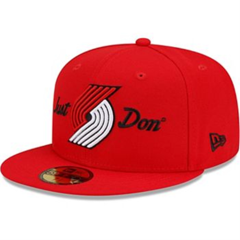 new era cap帽子男运动帽棒球帽休闲帽球队帽红色波特兰开拓者队