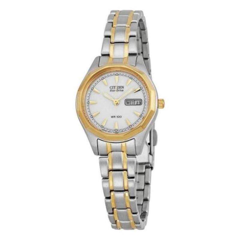 Citizen/西铁城女士手表运动白色双音腕表礼物通勤正品EW3144-51A