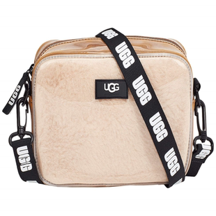 UGG女包斜挎包单肩包Janey ll透明珍妮羊皮包小方包拉链潮流新品