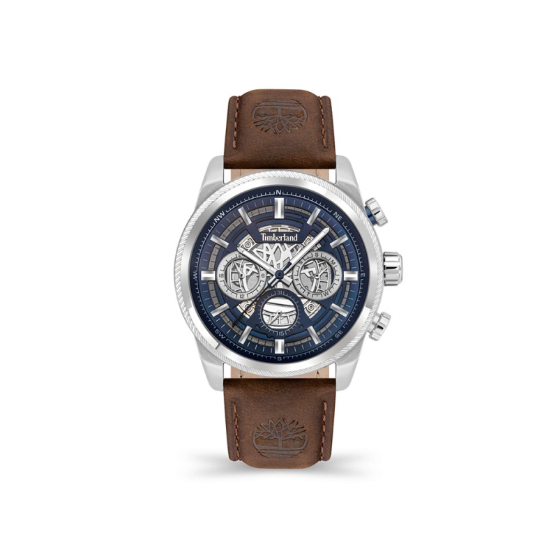 timberland/添柏岚深棕皮革表带手表50米生活防水男正品14075149