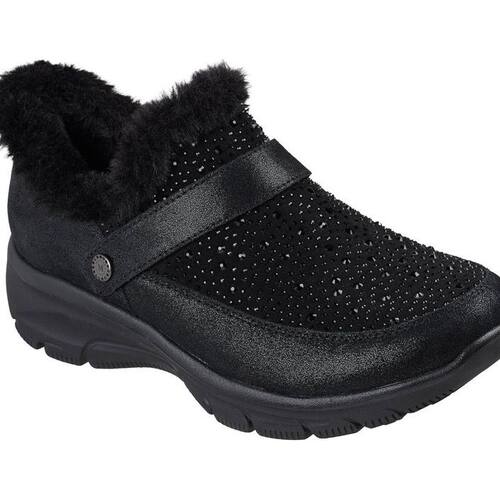 Skechers/斯凯奇女款棉鞋套筒无系带一脚蹬缓震防水防滑柔软抓地