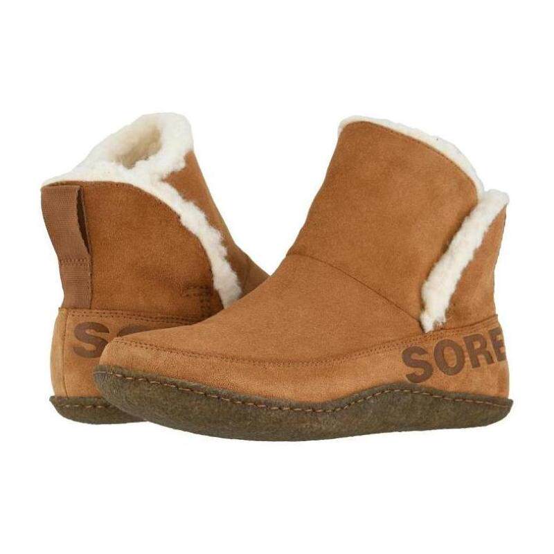 SOREL冰熊女雪地靴棉靴毛靴冬季短靴柔软反绒Nakiska正品9242210