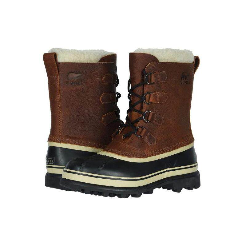 sorel中筒皮质防水棉靴